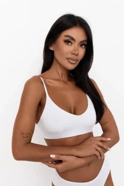 Deli Plunge Bustier Bone