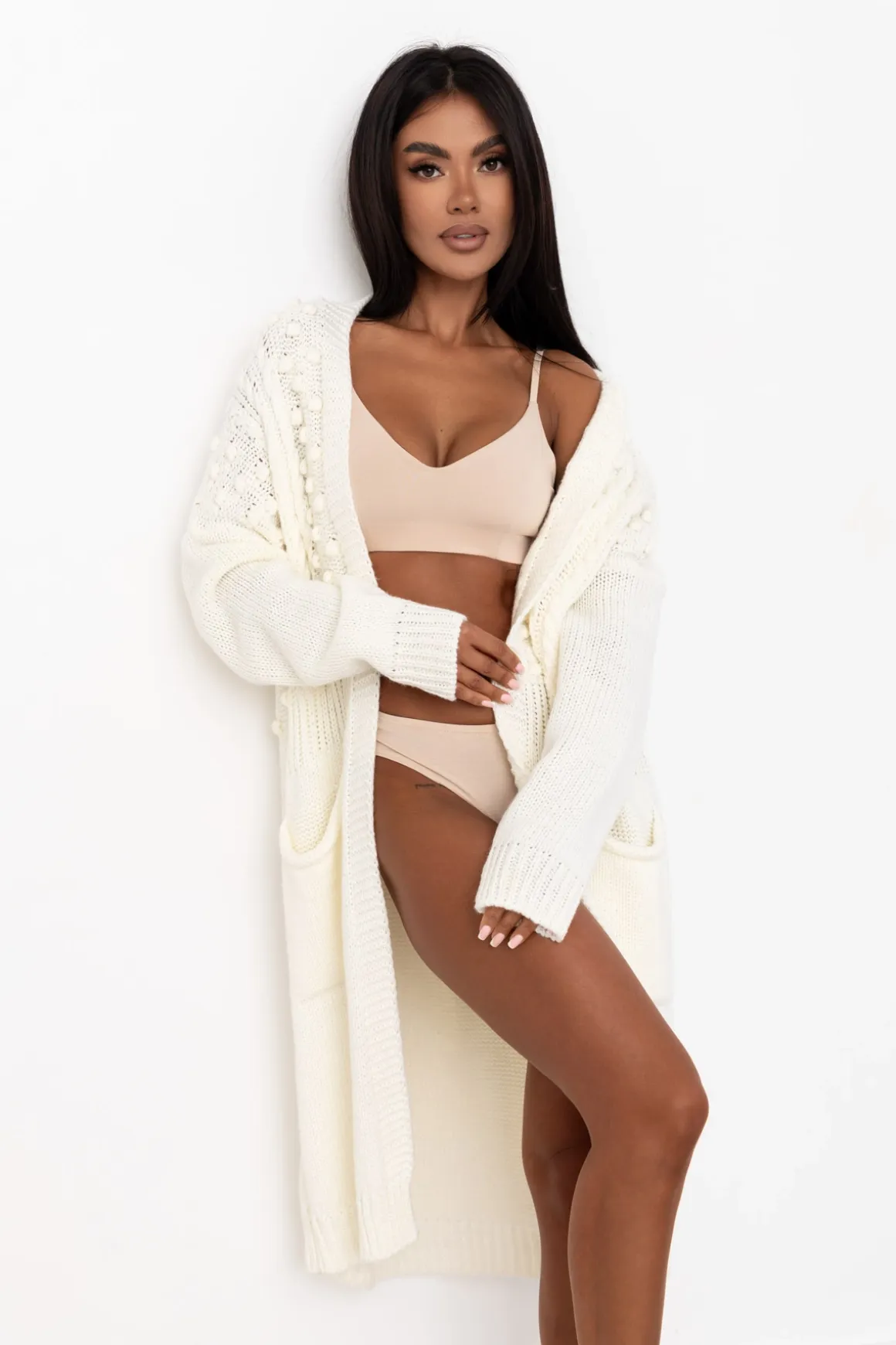Deli Plunge Bustier Sand