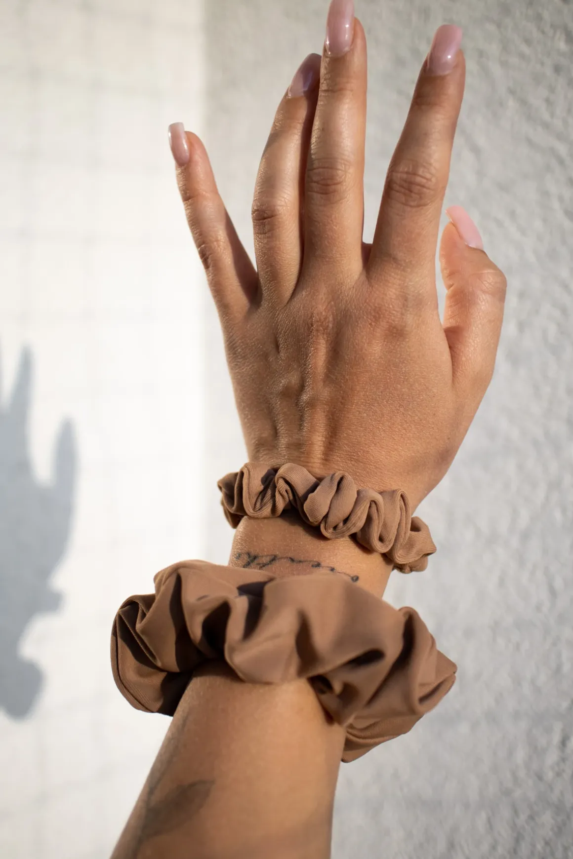 Gumka do włosów mini scrunchie nude