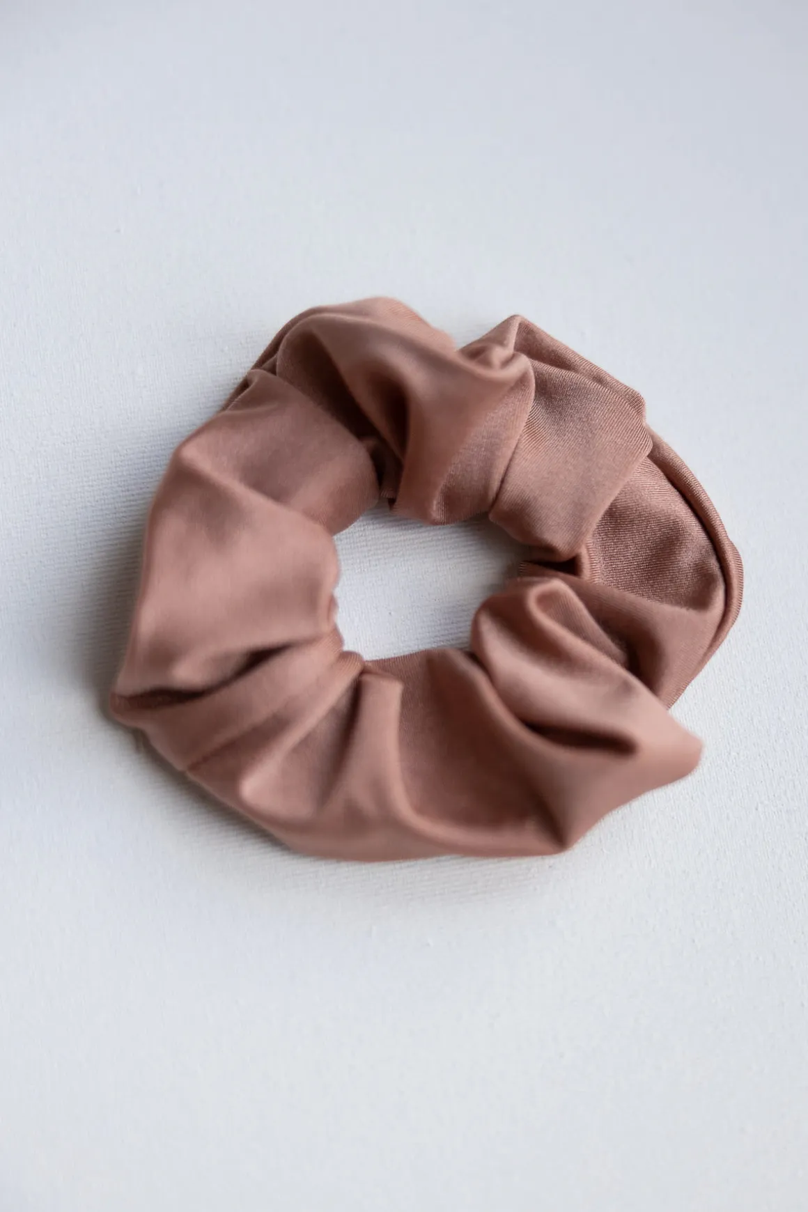 Gumka do włosów scrunchie brudny róż paraiso
