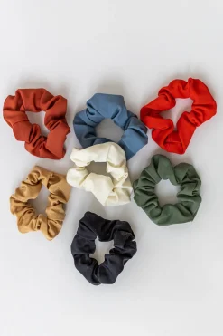 Gumka do włosów scrunchie czerwony fiero