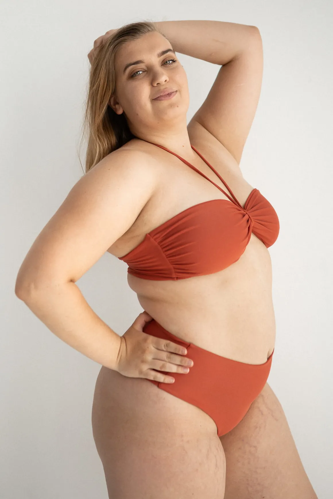 High waist Terracotta