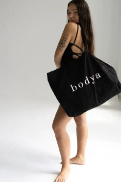 Nero maxi bag-Torba plażowa bawełniana maxi bag
