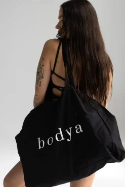 Nero maxi bag-Torba plażowa bawełniana maxi bag